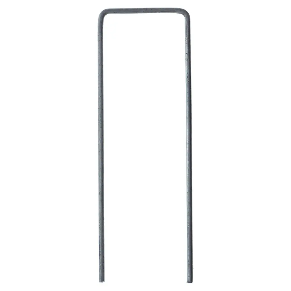 10Pk U Shape Metal Pins For Weed Control