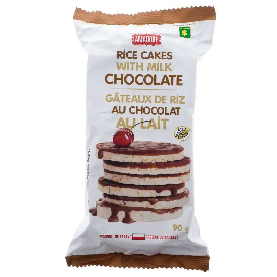 6Pk Rice Cakes with Milk Chocolate