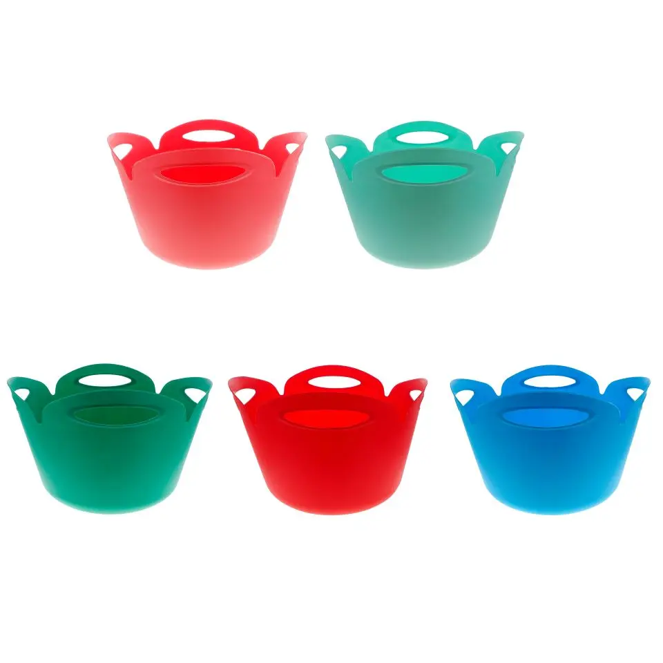 Round Pail with 4 Slotted Handles