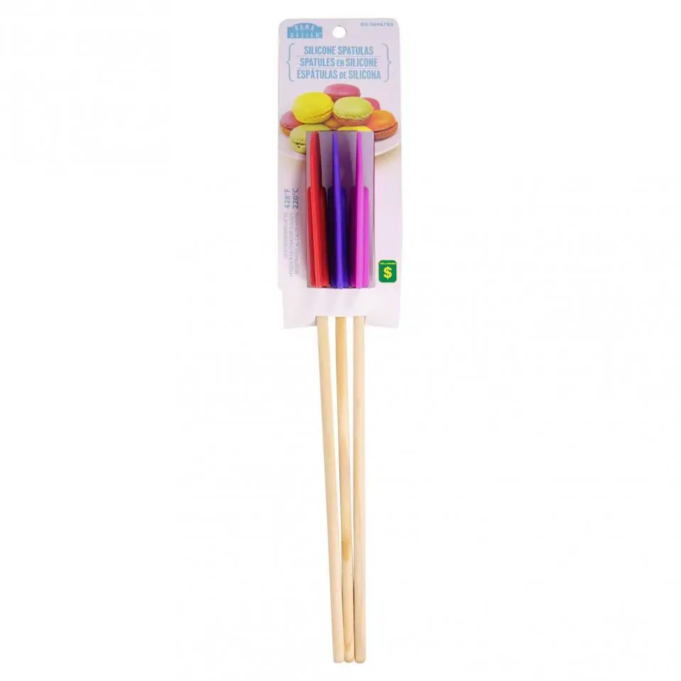 Silicone Spatulas 3PK (Assorted Colours)