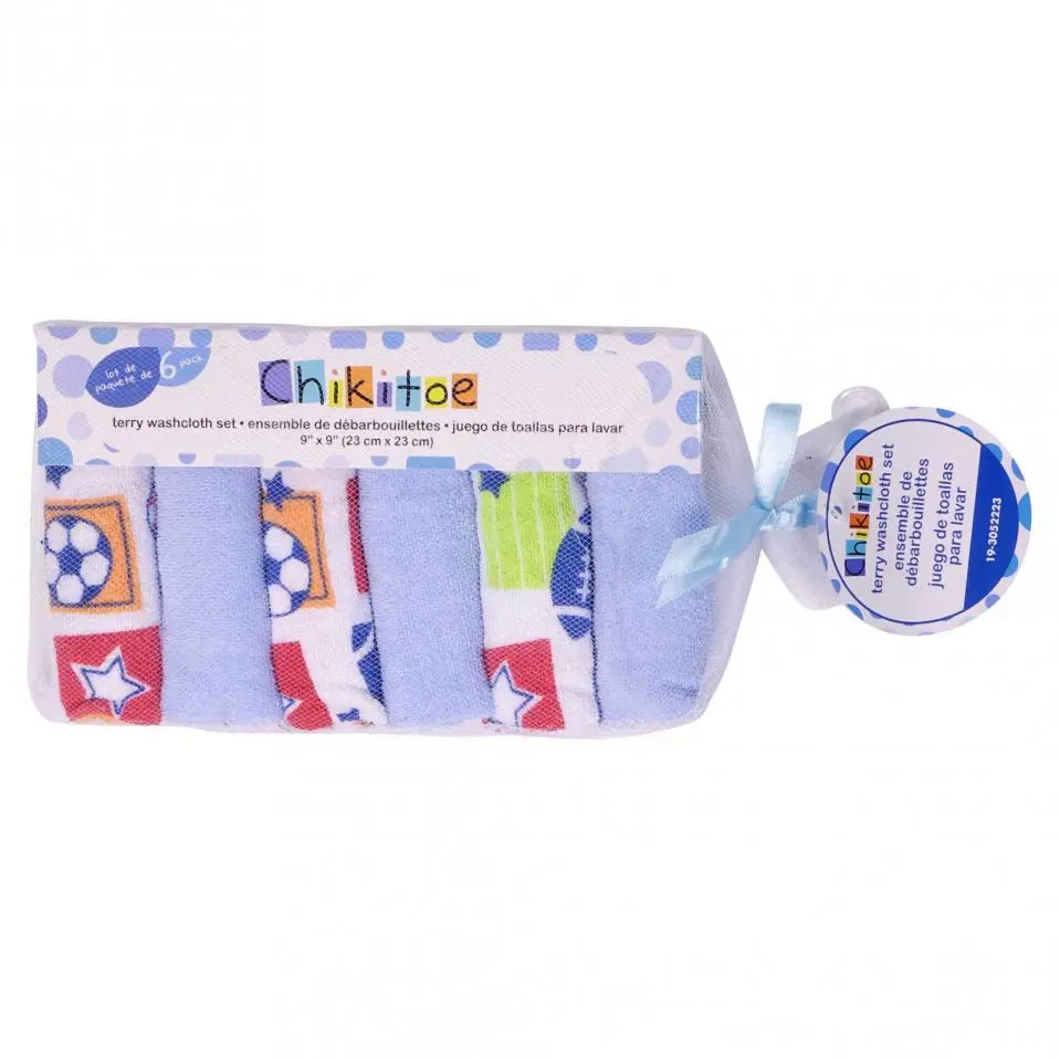 Soft Baby Washcloths 6PK