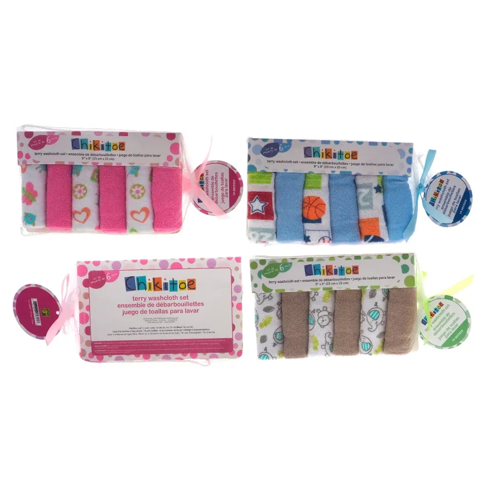 Soft Baby Washcloths 6PK