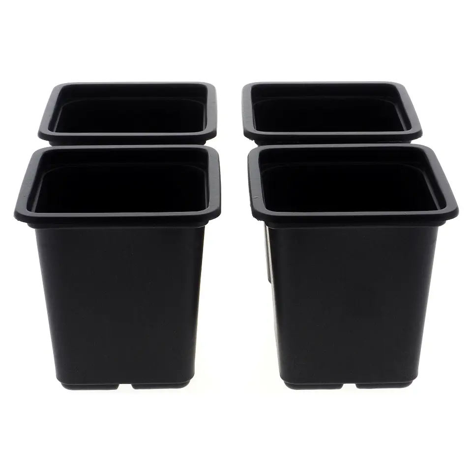 15Pk Small Square Plant Pots