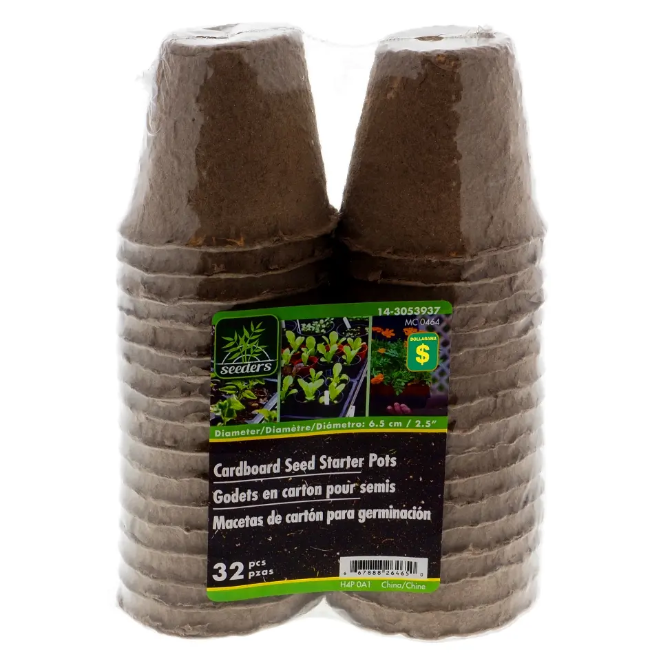 24Pk Small Cardboard Seeder Pot