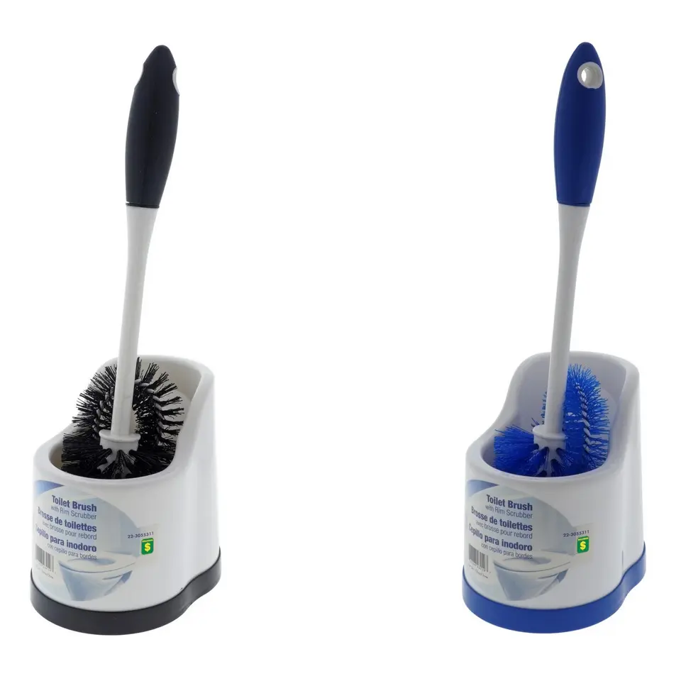 Toilet Bowl Brush with Rim Scrubber