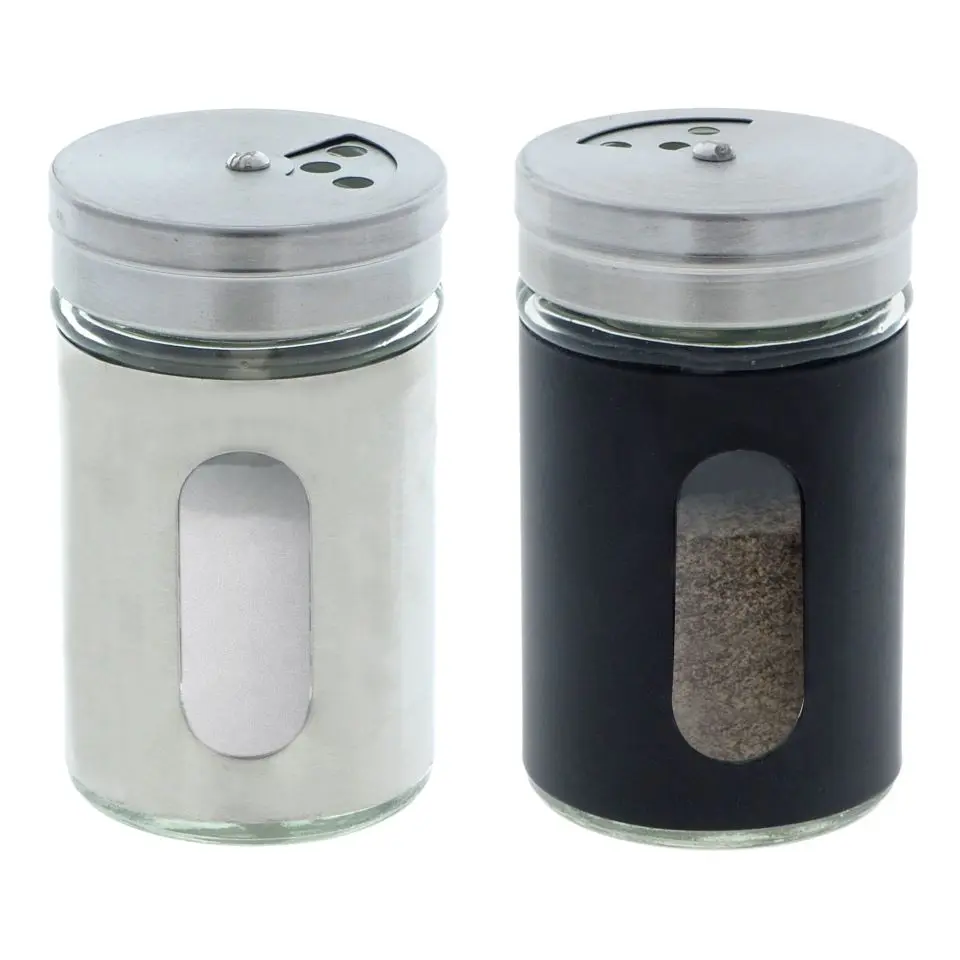 Salt & Pepper Shaker with Glass Window