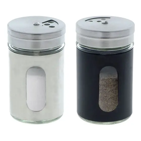 Salt & Pepper Shaker with Glass Window - Case of 24 | Dollarama