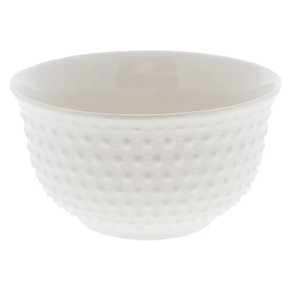 Floral Embossed White Bowl (Assorted Designs)