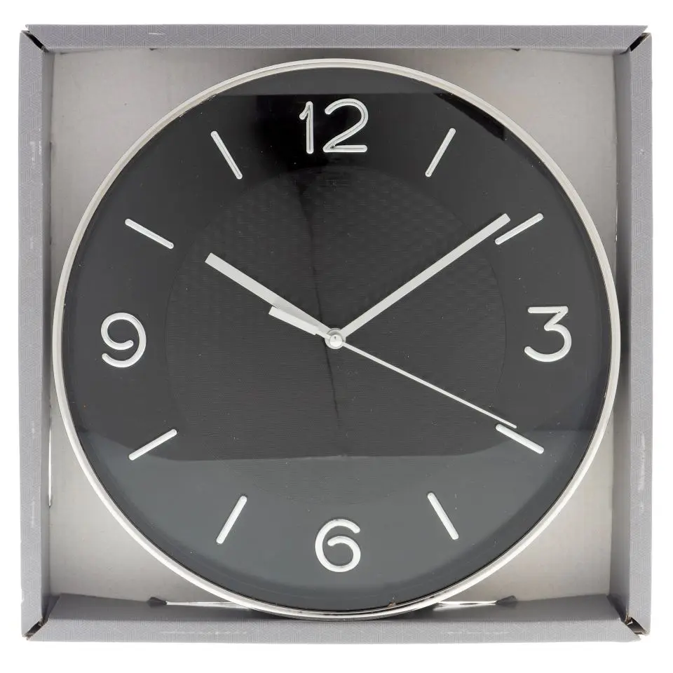 Wall Clock with Geometric Pattern