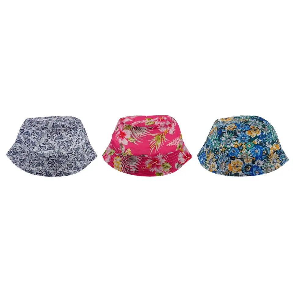 Ladies Hawaii Style Printed Sun Hat