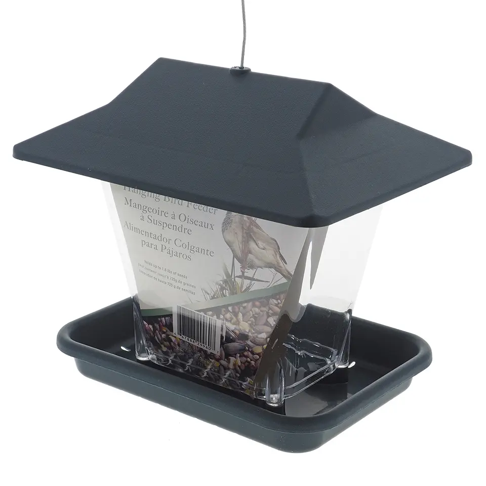 Plastic Bird Feeder With Wire Hanger