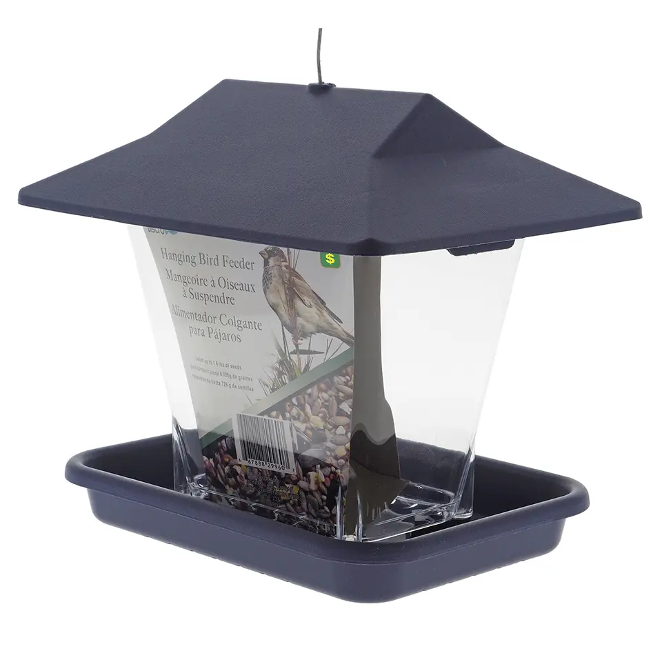 Plastic Bird Feeder With Wire Hanger