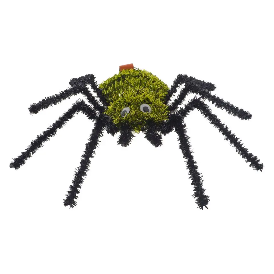 Tinsel Wired Halloween Spider