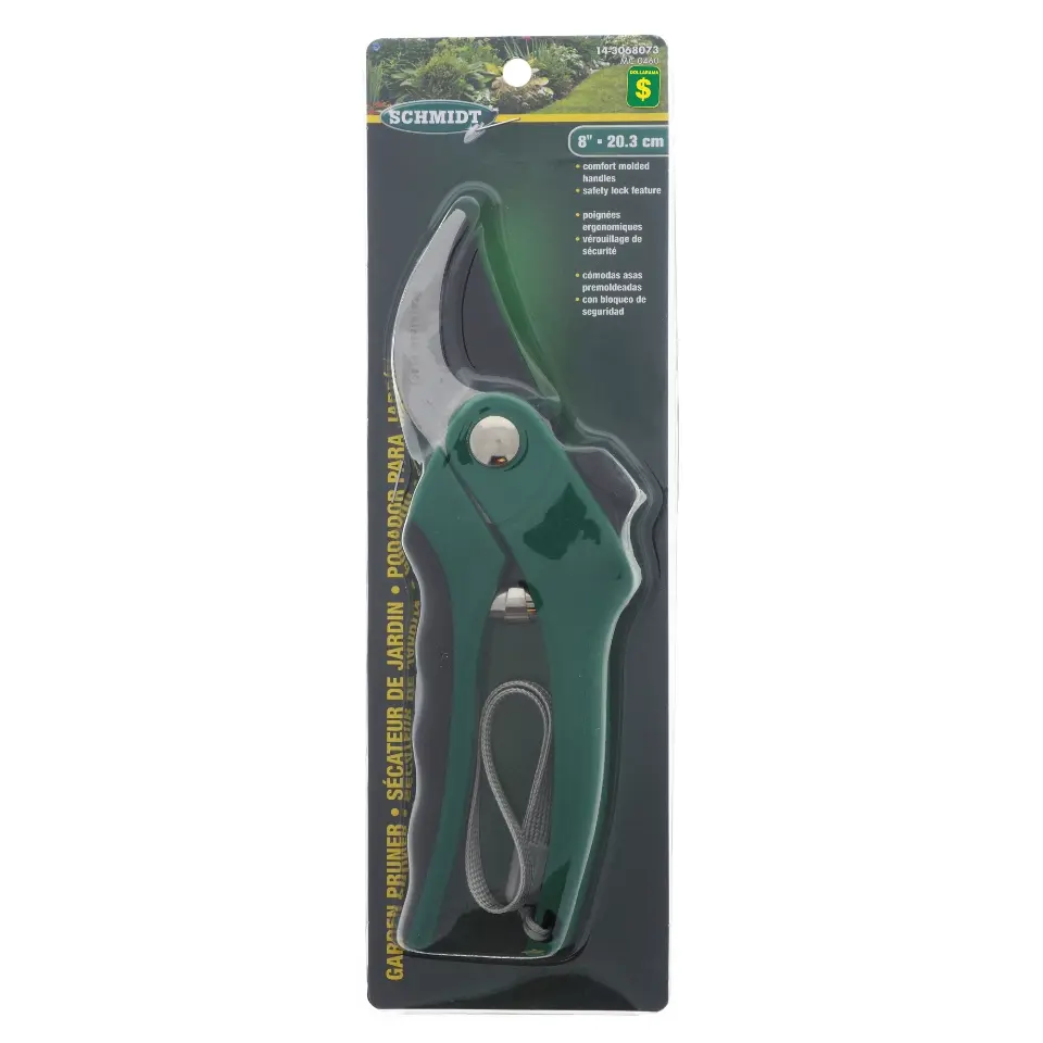 Metal Garden Pruner With Rubber Handle