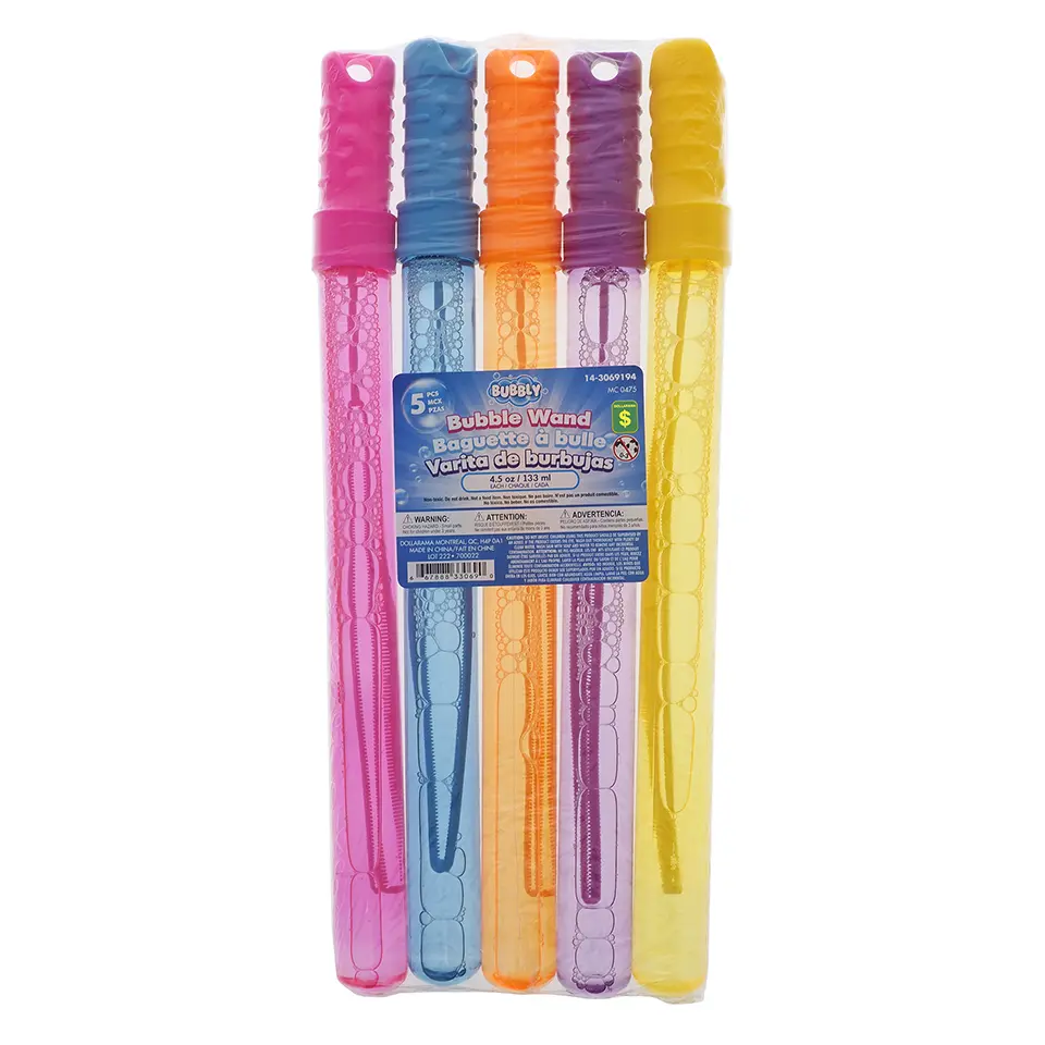 5pk 4.5oz Bubble Wand In Display