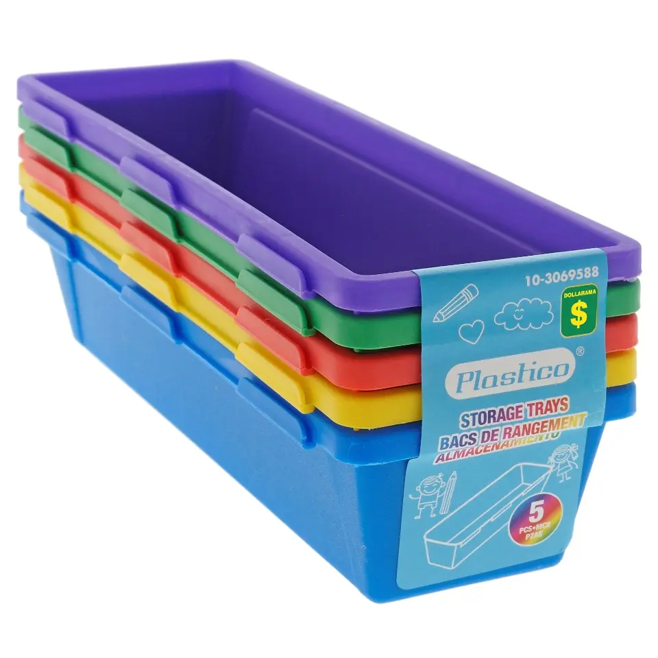 5Pk Interlocking Pencil Trays