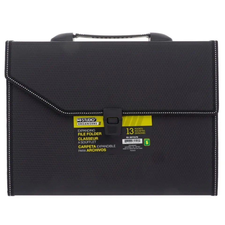 Plastic Portable Expanding File Portfolio