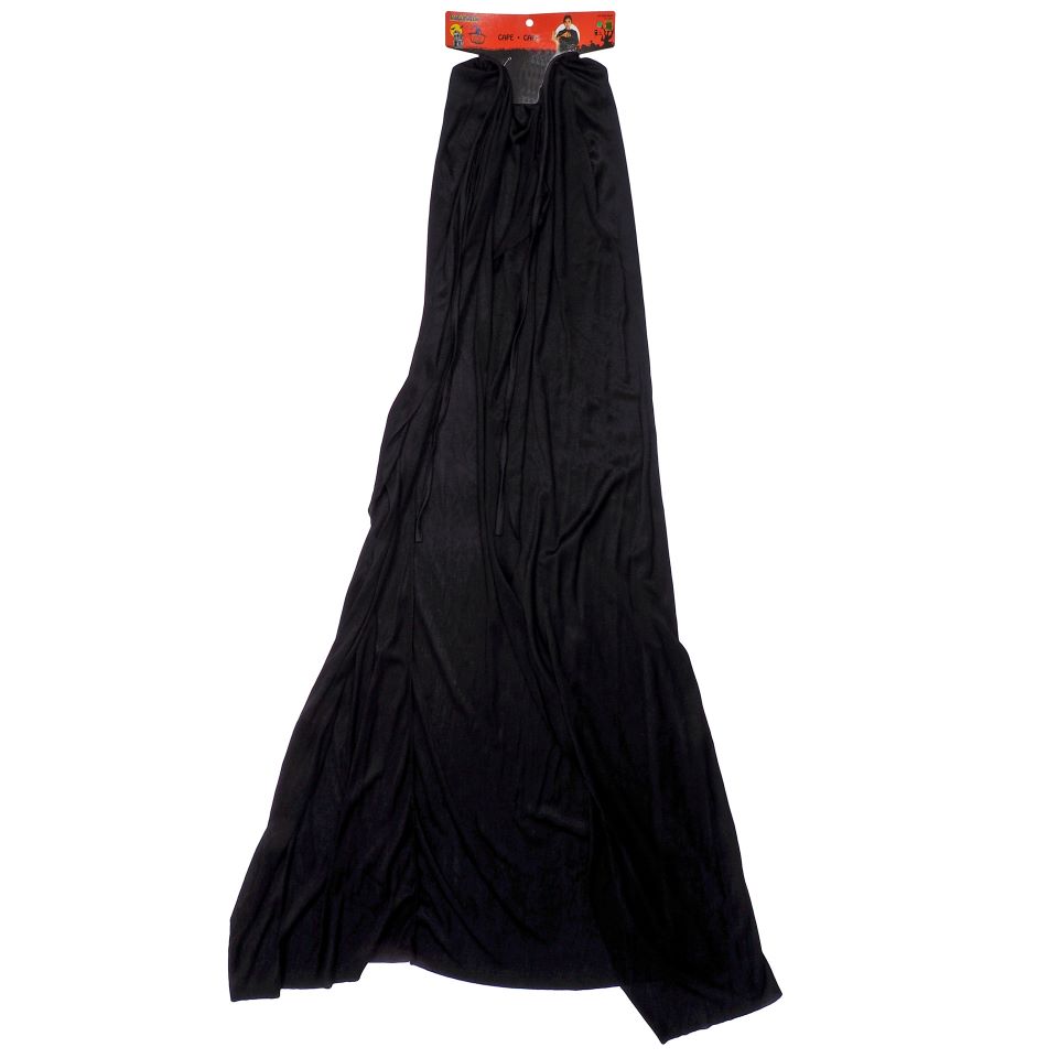 Black adult polyester cape for Halloween