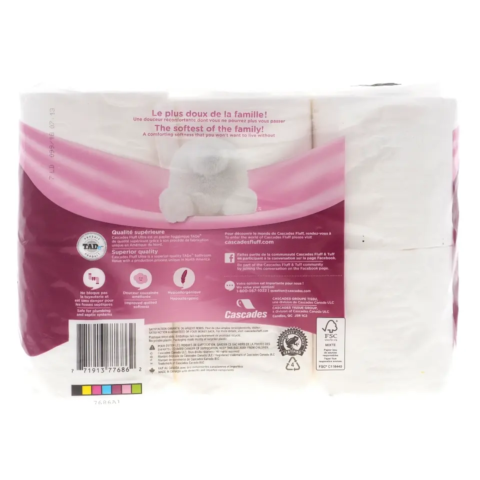 Cascades 2 Ply 6 Rolls Ultra Soft Toilet Paper