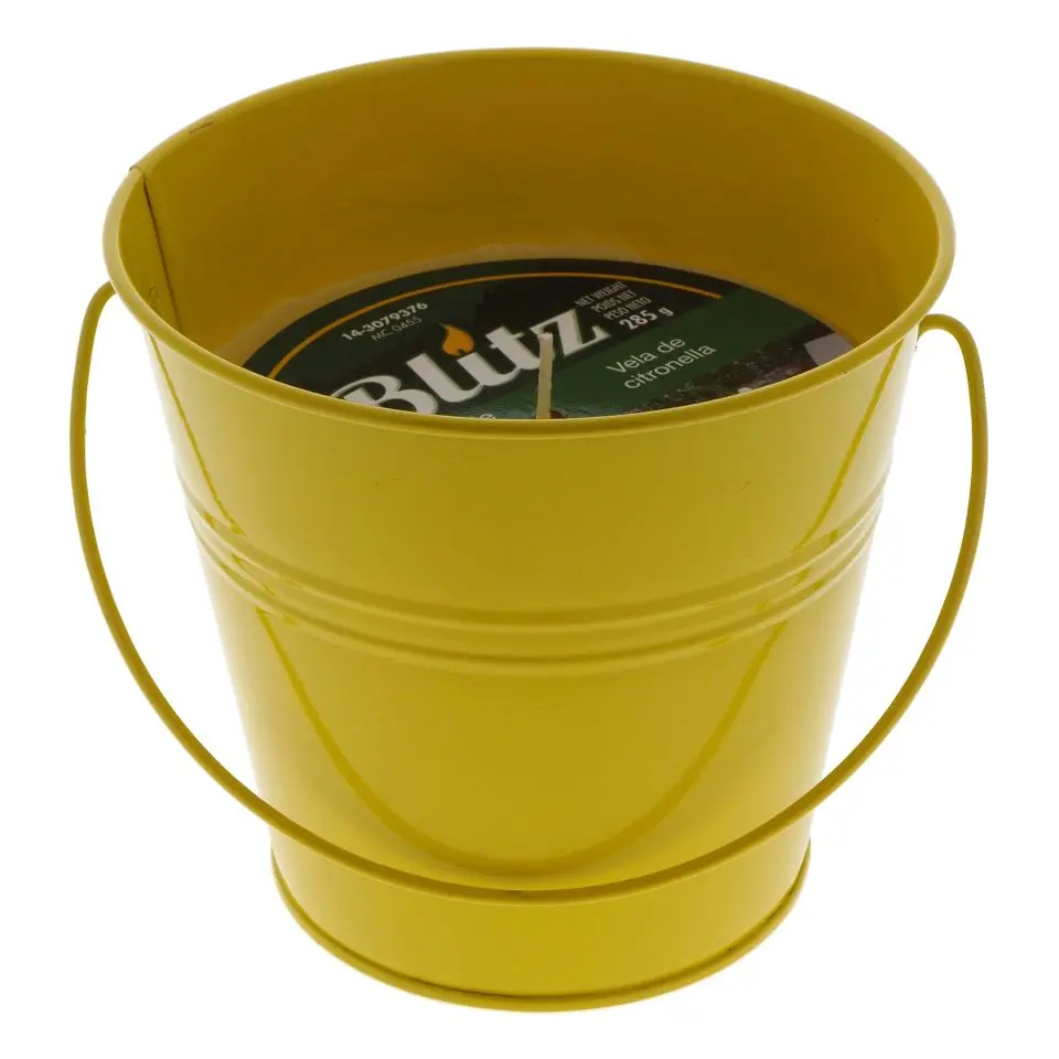 Citronella Candle In Tin Bucket