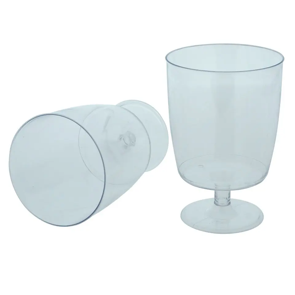 10Pk Plastic Wine Glasses