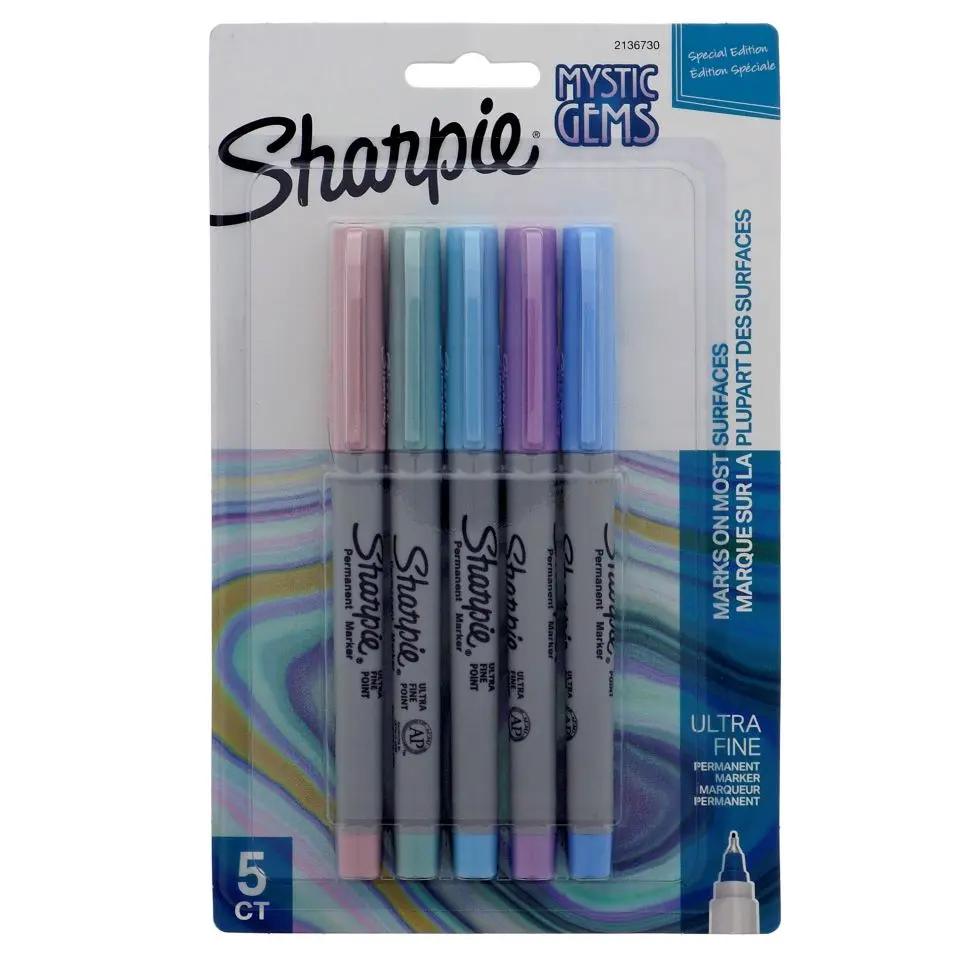 Sharpie 5Pk Ultra Fine Mystic Gems Markers