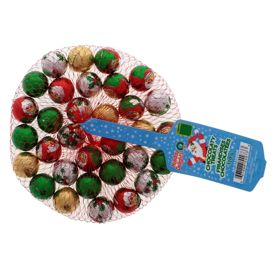 Xmas Chocolate Balls In Net